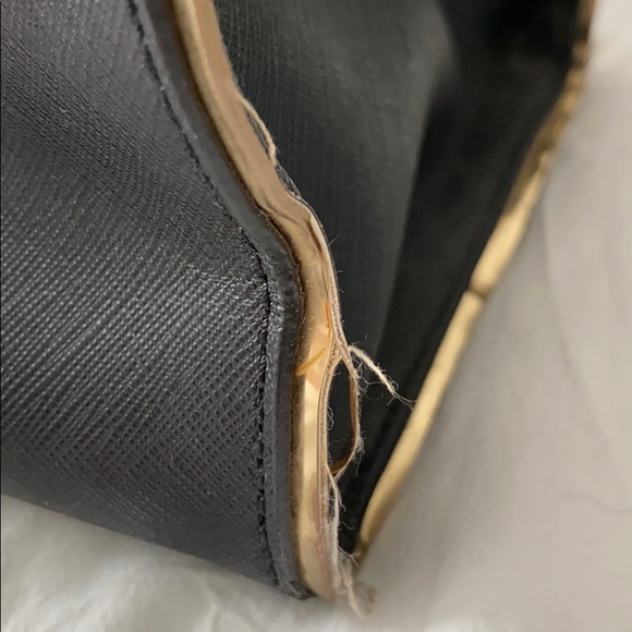 Black and Gold Michael Kors Chain Tote - Picture 4 of 7